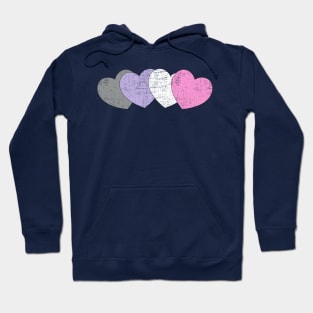 Cupiosexual hearts Hoodie